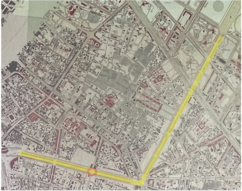 map of old bangkok